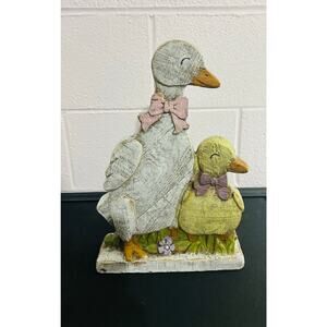 Easter Hand Painted Wooden Ducks